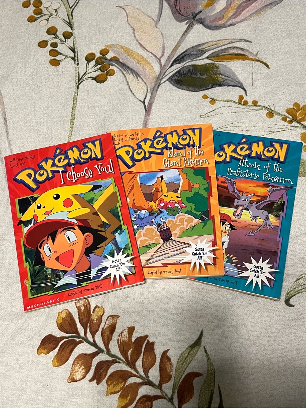 Vintage Pokemon Chapter Books 1-3 / 1st Editions / Scholastic / Tracey West